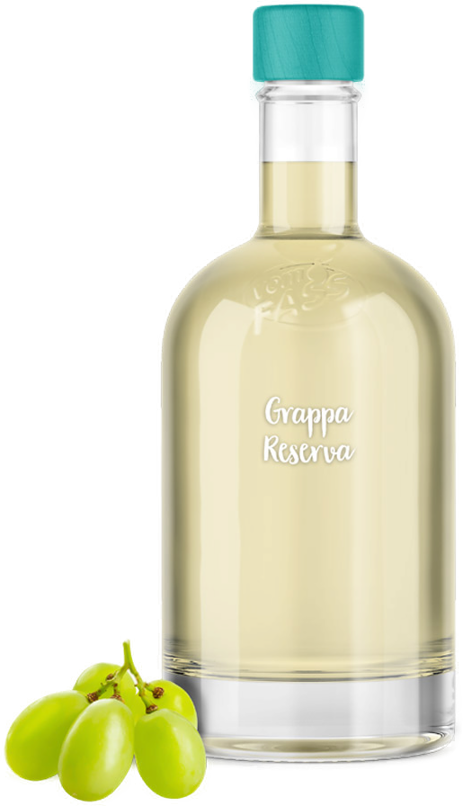 Grappa „Riserva extra vecchio“ im Portweinfass gelagert