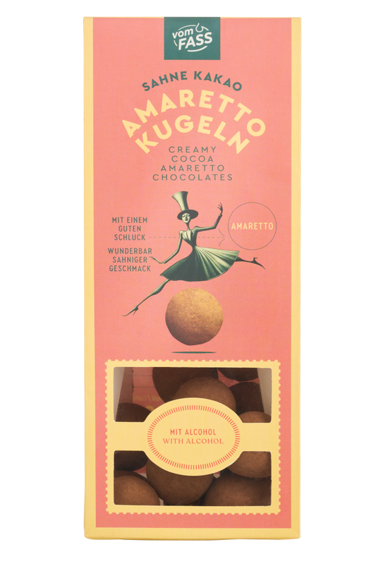 Sahne-Kakao-Amaretto-Kugeln