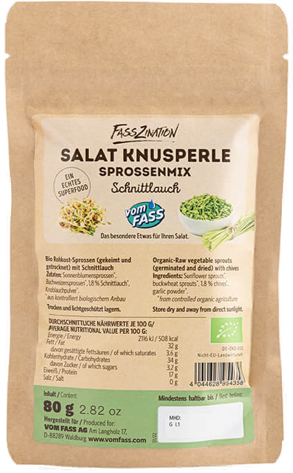 Bio-Salat Knusperle Sprossenmix Schnittlauch