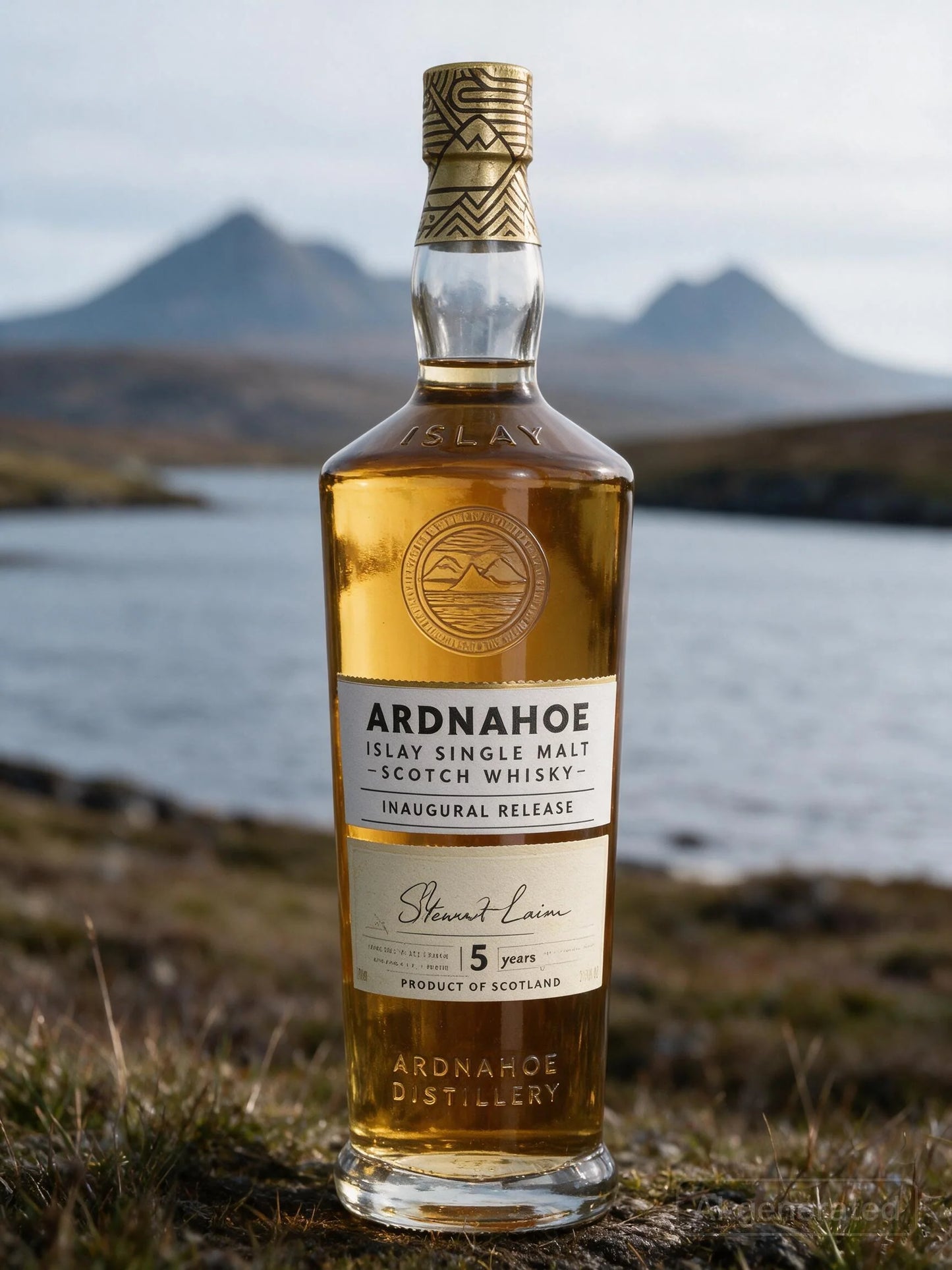 Ardnahoe Heavily Peated Bourbon Cask Islay Single Malt Scotch Whisky 5 Jahre