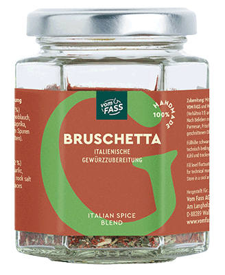 Bruschetta rosso getrocknet