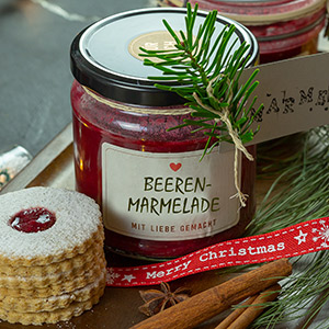 Beeren-Marmelade mit Waldhimbeer Balsam-Star